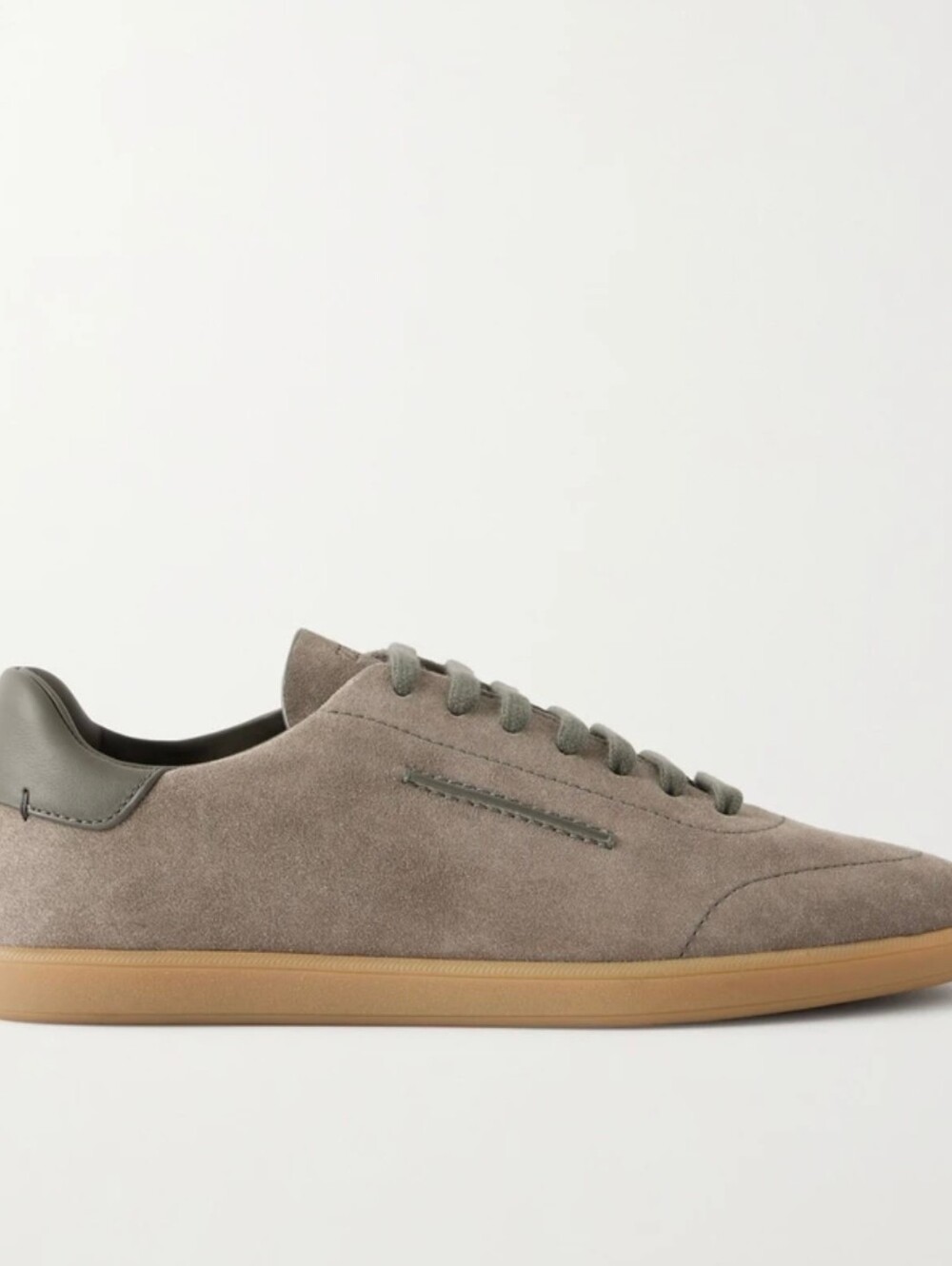 Zegna Suede Low-Top Sneakers 232 Size 10 Us / 43 New In Box